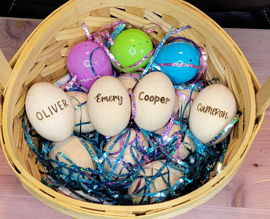 Personalized Wooden Egg