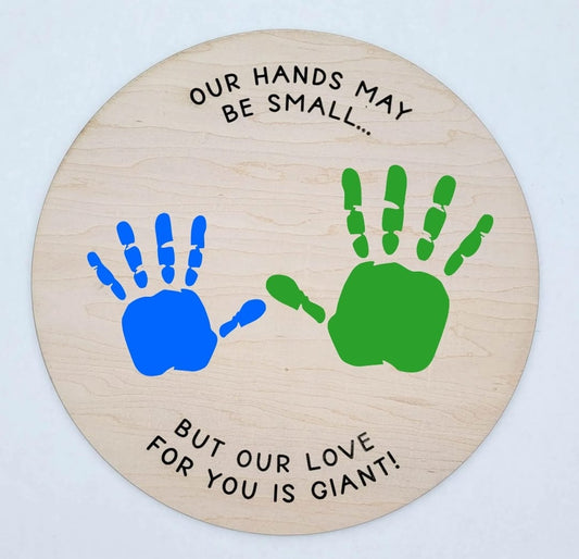 Hands May Be Small Sign